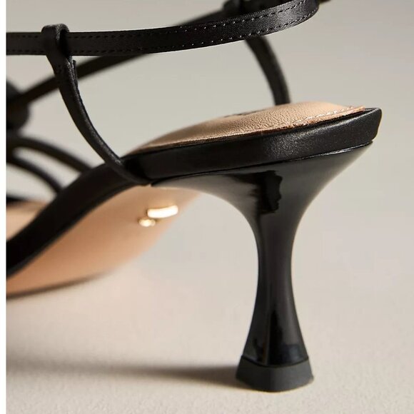 NIB Anthropologie Lola Cruz 3D Gem Flower Slingback Heels - Picture 4 of 6